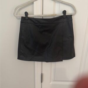 Zara Black Asymmetrical Skort